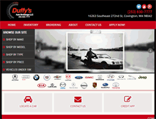 Tablet Screenshot of duffysauto.com